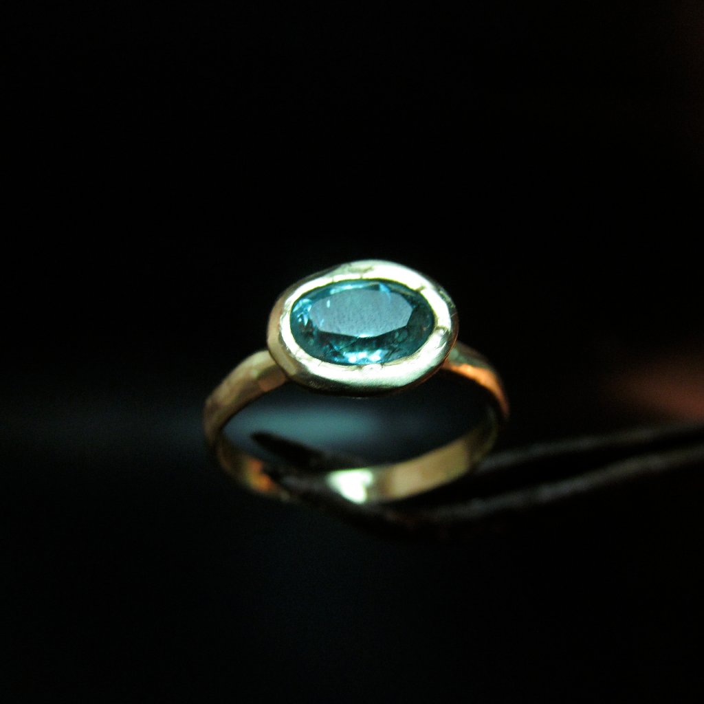 Tourmaline Ring 14k Solid Yellow Gold Ring 740$